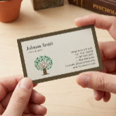 Psycholoog - Elegant boomsymbool Visitekaartje