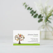 Psycholoog - Elegant levenssymbool Visitekaartje (Staand voorkant)