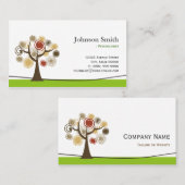 Psycholoog - Elegant levenssymbool Visitekaartje (Voorkant / Achterkant)