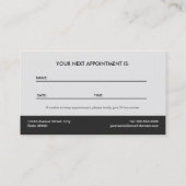 Psycholoog - Elegant natuurlijk thema Afsprakenkaartje (Achterkant)