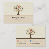 Psycholoog - Elegant natuurlijk thema Visitekaartje (Voorkant / Achterkant)