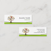 Psycholoog - Elegante boom van het leven Mini Visitekaartje (Voorkant / Achterkant)