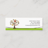 Psycholoog - Elegante boom van het leven Mini Visitekaartje (Achterkant)