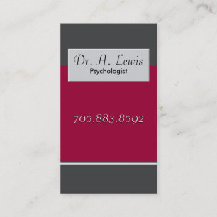 Psycholoog en medisch Visitekaartje - Monogram