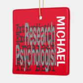 Psycholoog Extraordinaire CUSTOM Keramisch Ornament (Links)