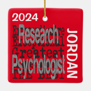Psycholoog Extraordinaire CUSTOM Keramisch Ornament