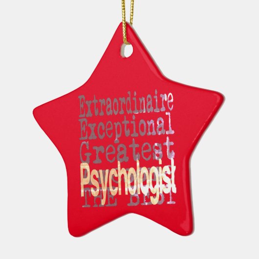 Psycholoog Extraordinaire Keramisch Ornament (Links)