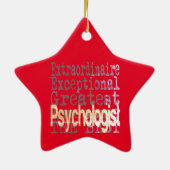 Psycholoog Extraordinaire Keramisch Ornament (Achterkant)
