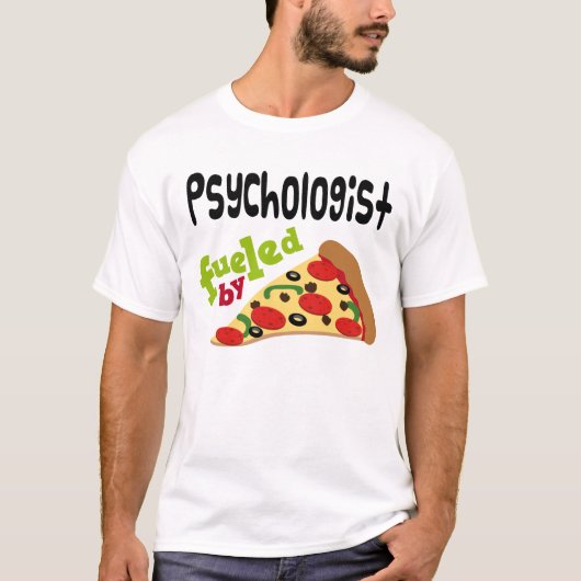 Psycholoog (Funny) Pizza T Shirt (Voorkant)