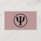 Psycholoog Gray Marble Mauve Visitekaartje (Achterkant)