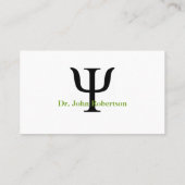 Psycholoog Green Tree Visitekaartje (Achterkant)