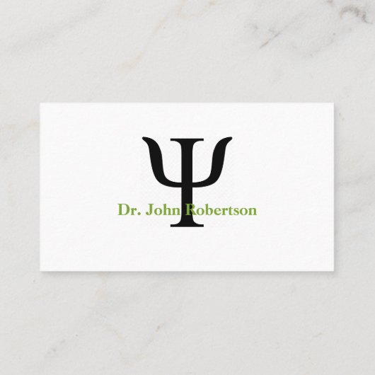 Psycholoog Green Tree Visitekaartje (Achterkant)