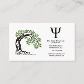 Psycholoog Green Tree Visitekaartje (Voorkant)