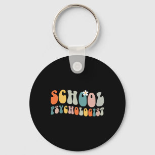 Psycholoog Groovy Retro Vintage Psychologie Teach Sleutelhanger