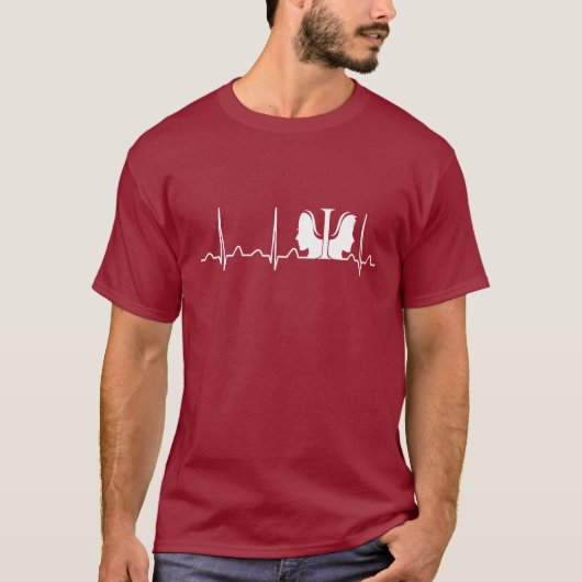 psycholoog hartslag t-shirt (Voorkant)