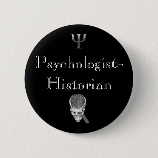 Psycholoog-historicus Ronde Button 5,7 Cm (Voorkant)