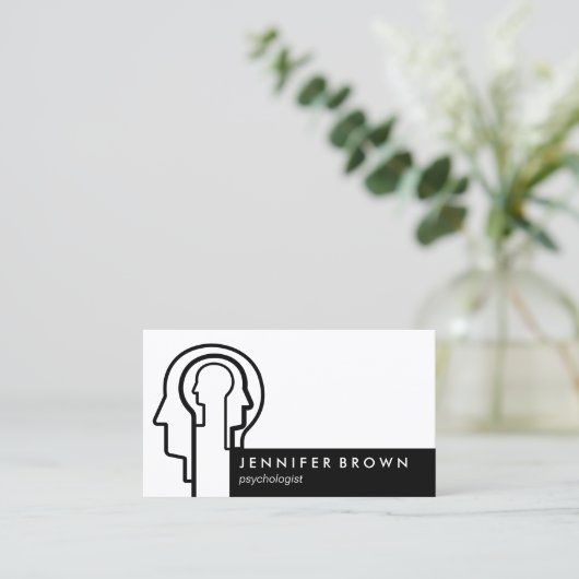 Psycholoog Human Brain Psyco Visitekaartje (Staand voorkant)