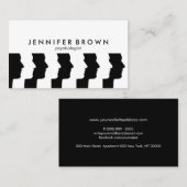 Psycholoog Human Faces Brain Mind Meditation Visitekaartje (Voorkant / Achterkant)