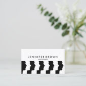 Psycholoog Human Faces Brain Mind Meditation Visitekaartje (Staand voorkant)