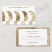 Psycholoog Human Faces Mind gezichten Visitekaartje (Voorkant / Achterkant)