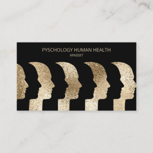 Psycholoog Human Faces Mindset Visitekaartje