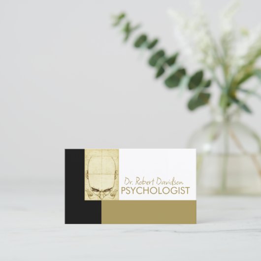 Psycholoog Human Mind Doctor Medisch Kaart Visitekaartje (Staand voorkant)