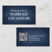 Psycholoog Huwelijk Counselor Gladde Bont Textuur Visitekaartje (Voorkant / Achterkant)