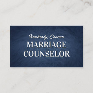 Psycholoog Huwelijk Counselor Gladde Bont Textuur Visitekaartje