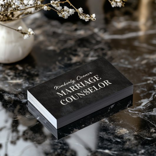 Psycholoog Huwelijk Counselor Gladde Bont Textuur Visitekaartje