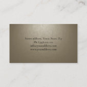 Psycholoog Huwelijksadviseur Bold Initialen Visitekaartje (Achterkant)