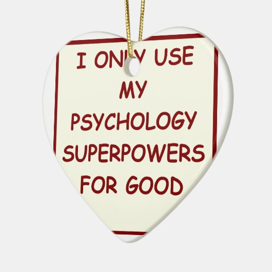 psycholoog in de betaalkunde keramisch ornament (Links)