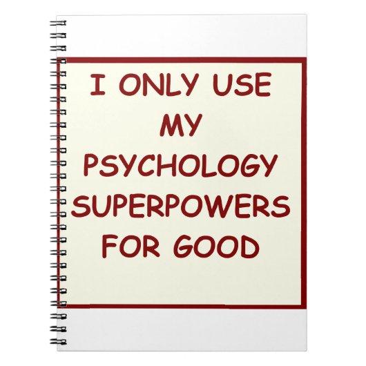 psycholoog in de betaalkunde notitieboek (Voorkant)