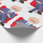 Psycholoog in pak met Notitieblok zitten Cadeaupapier