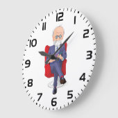 Psycholoog in pak met Notitieblok zitten Grote Klok (Hoek)