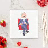 Psycholoog in pak met Notitieblok zitten Servet