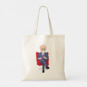 Psycholoog in pak met Notitieblok zitten Tote Bag (Achterkant)