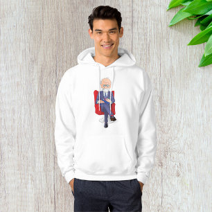 Psycholoog in pak met notitieblok zittend hoodie