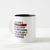 Psycholoog Joke ... OMG WTF LOL Tweekleurige Koffiemok (Voorkant links)