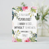 Psycholoog Kantoor Gift Bedankkaart (Staand voorkant)