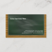 Psycholoog - Koolalkbord Visitekaartje (Achterkant)