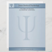 Psycholoog Letterhead Briefhoofd (Voorkant / Achterkant)