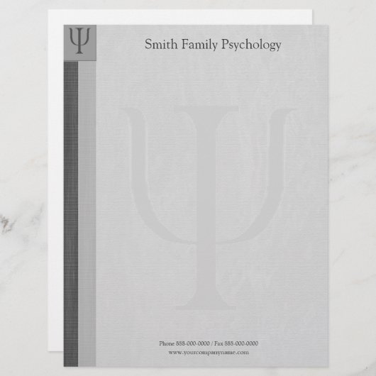 Psycholoog Letterhead Briefhoofd (Voorkant / Achterkant)