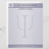 Psycholoog Letterhead Briefhoofd (Voorkant / Achterkant)