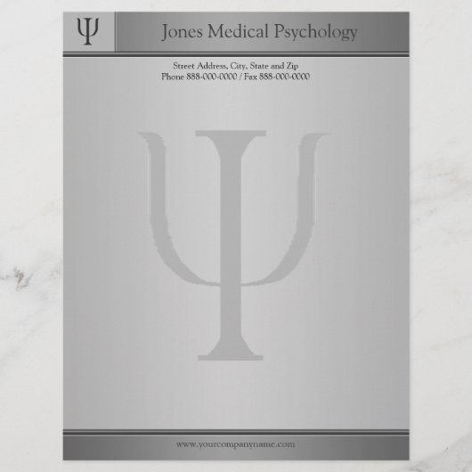 Psycholoog Letterhead Briefhoofd (Voorkant)