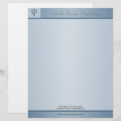 Psycholoog Letterhead Briefhoofd Ontwerp (Voorkant / Achterkant)
