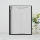 Psycholoog Letterhead Briefhoofd Ontwerp (Staand voorkant)