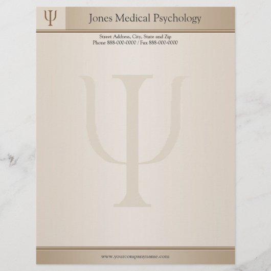 Psycholoog Letterhead Briefhoofd Ontwerp (Voorkant)