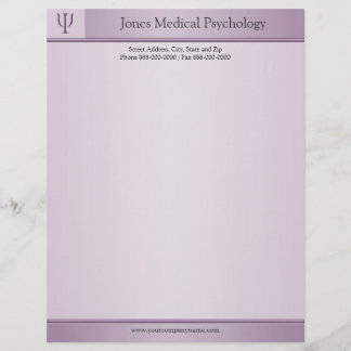 Psycholoog Letterhead Briefhoofd Sjabloon