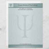 Psycholoog Letterhead Briefhoofd Sjabloon (Voorkant / Achterkant)