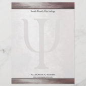 Psycholoog Letterhead Briefhoofd Sjabloon (Voorkant)